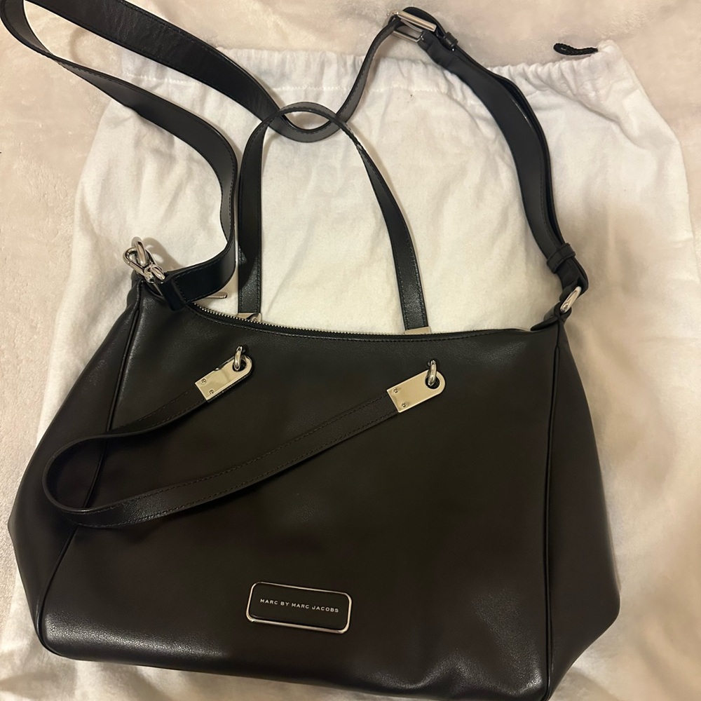 Marc by Marc Jacobs Black Leather Shoulder Bag